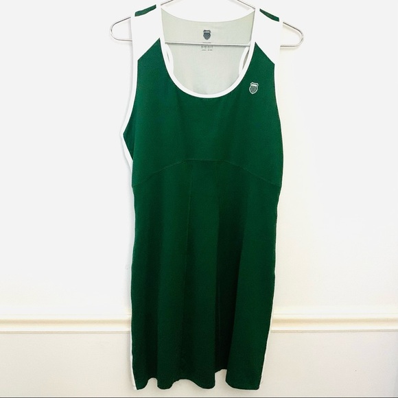 K-SWISS Accomplish Tennis Dress Pasture Green, White Colorblock - Picture 2 of 8